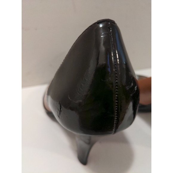 Franco Sarto Womens 7 M Brown Leather Peep Toe Pumps; Style Crash - Picture 5 of 8